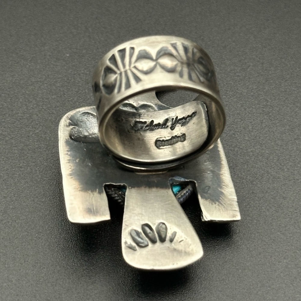 Sterling silver Thunderbird ring Navajo Richard Yazza Native American jewelry - Picture 4 of 9